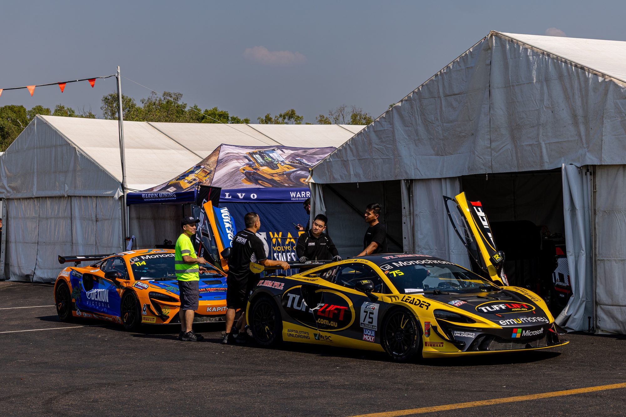 Team Soutar Motorsport pit lane
